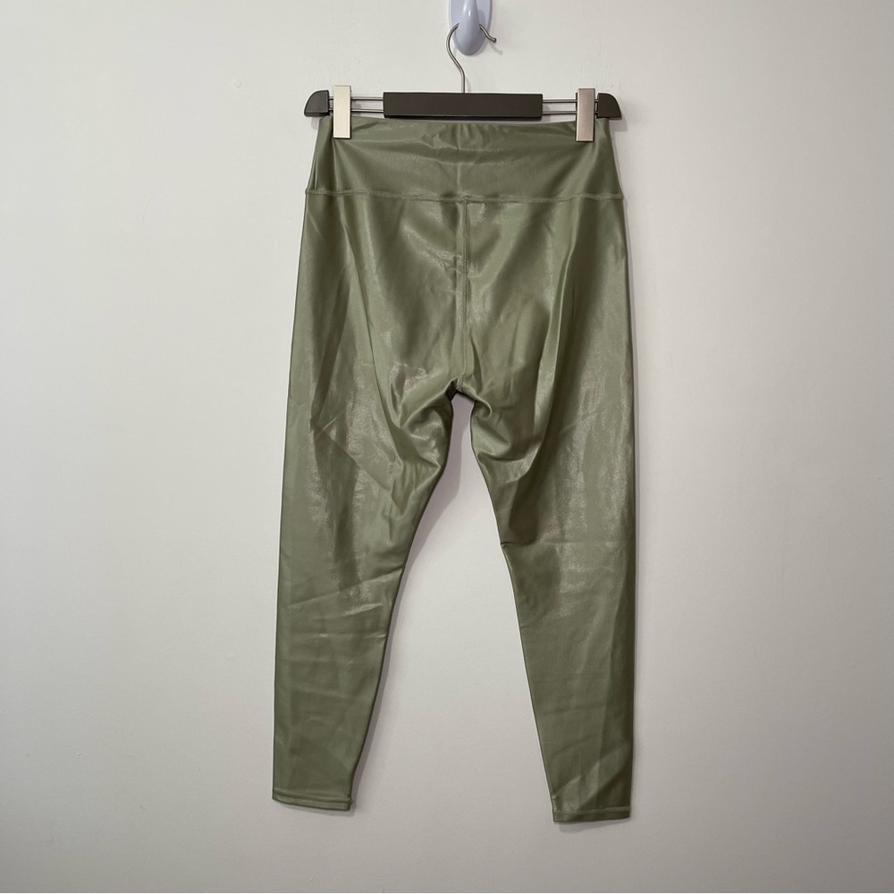 Dynamite Women’s High Rise Faux Leather Leggings Sage Green fiary grunge Size L - Picture 5 of 10